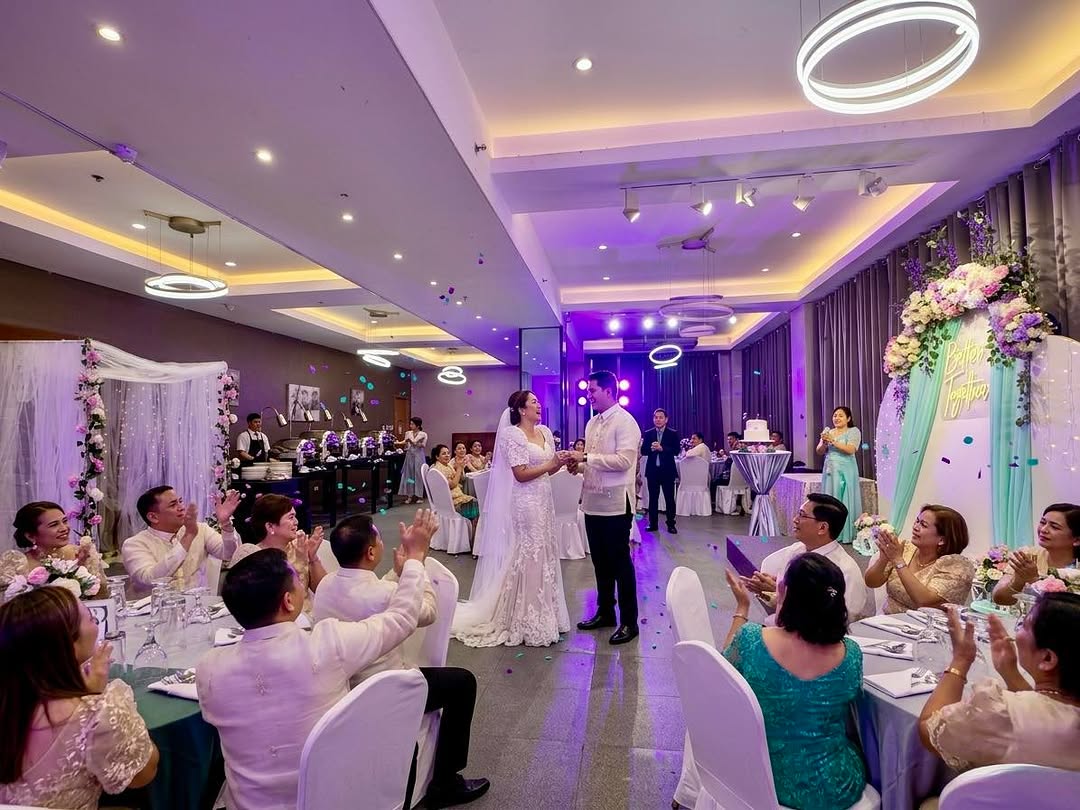 Wedding reception first dance at Catering Trio PH events venue
